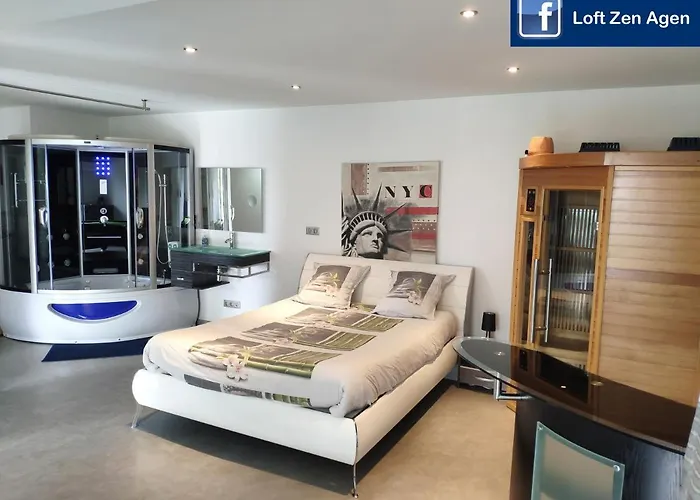 Loft Zen Balneo Parking Gratuit Sauna Hammam Billard